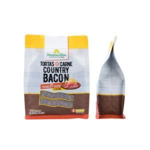 500g 1kg Custom Printed Flat Bottom Bag with Ziplock Moisture Proof Coffee Rice Nut Snack Food Packaging Bag Plastic Zipper Bag