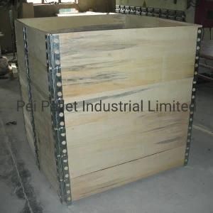 Pallet Box Wooden Box Foldable Wooden Box with Pallet Collar Hinges