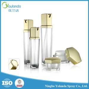 Gold cosmetic Packing Set with Cosmetic Jar
