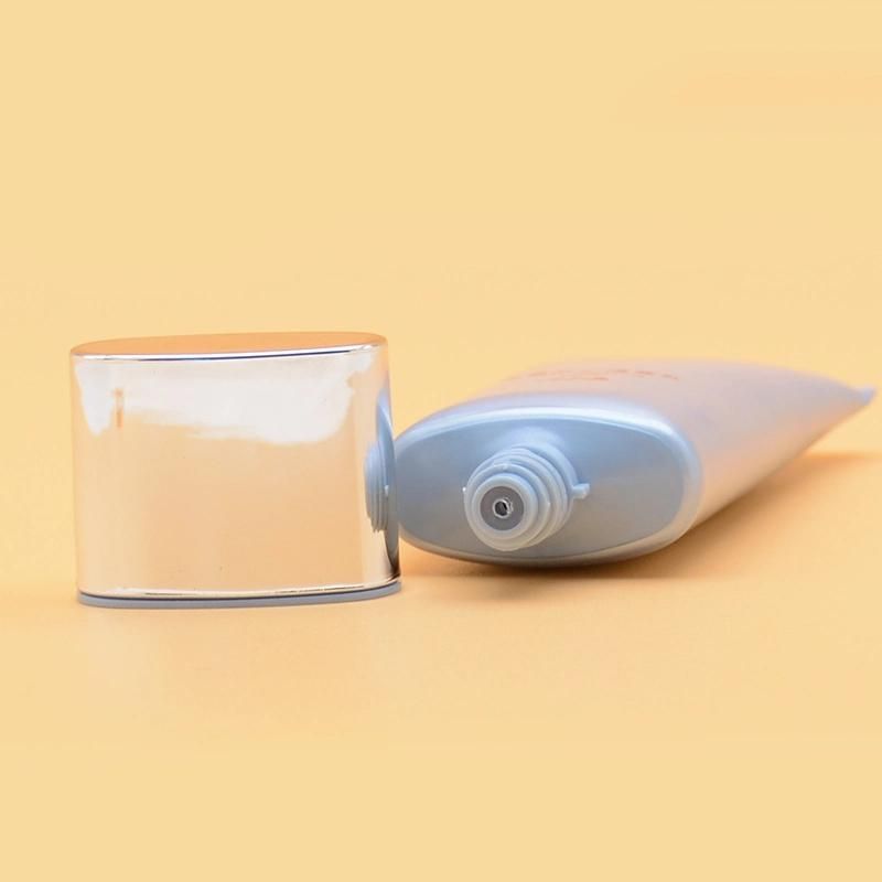 Empty Oval Hand Cream Packaging Skincare Squeeze Cosmetic Plastic Tube