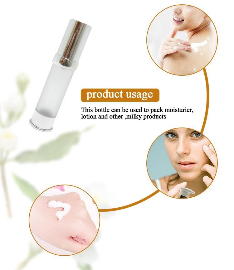 100ml 150ml Round Plastic Airless Transparent Oil Bottle