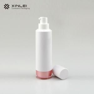 30ml Pink Round Acrylic Plastic Cosmetic Airless Bottle Suppliers