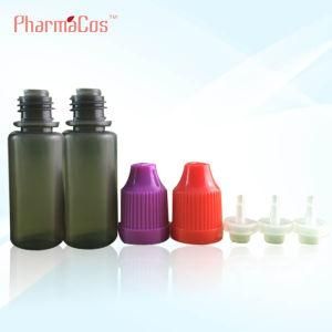 10ml 15ml 30 Ml Soft Black Bottle with Childproof Cap with Thin Tip