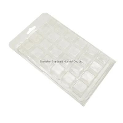 Custom Blister 4 6 24 Cavity Clear Wax Melt Molds Candle Plastic Clamshell Pacakaging