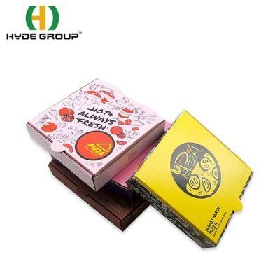 Custom Design Pizza Corrugated Paper Packing Box with Own Logo