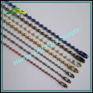 2.4mm Assorted Colors Glossy Steel Garment Hang Tag Bead String