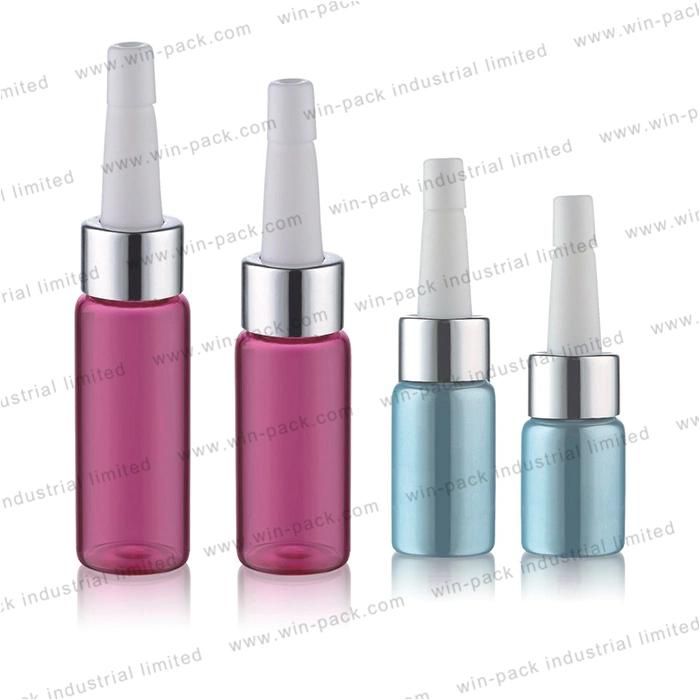 Milk White Serum Glass Bottle Fat 30ml Cosmetic Dropper Bottle Shiny Gold Alum Collar Press Button Container