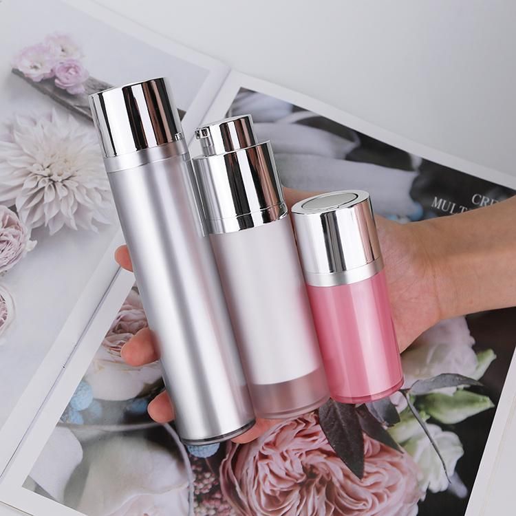 Round Square Transparent Rotatable Plastic Spray Airless Pump Packaging Cosmetic Containers 15ml 20ml 30ml 40ml 50ml 80ml 100ml Skincare Vacuum Acrylic Bottle