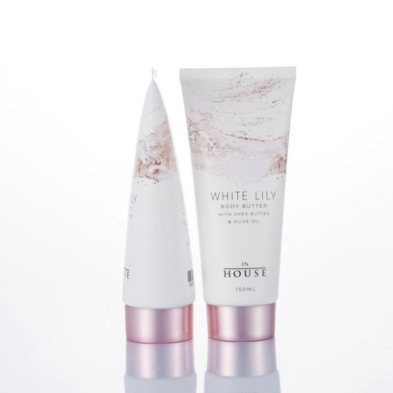 Free Sample Luxury Beautiful Cosmetic Package Plastic White Soft Tube