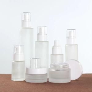 Hot Sale China Made Cosmetic Packaging 2oz 1oz 30ml Glass Bottle Cream Jar Cosmetic Glass Bottle and Jar Container