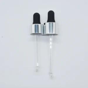 20 410 White Metalized Cosmetic Fragrance Essential Oil Dropper