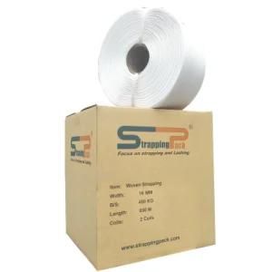 16mm 480kg polyester woven cord strapping for packing