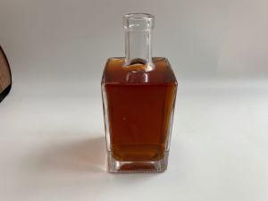 Square 500ml 700ml 750ml Vodka Tequila Whisky Brandy Rum Wine Glass Bottle