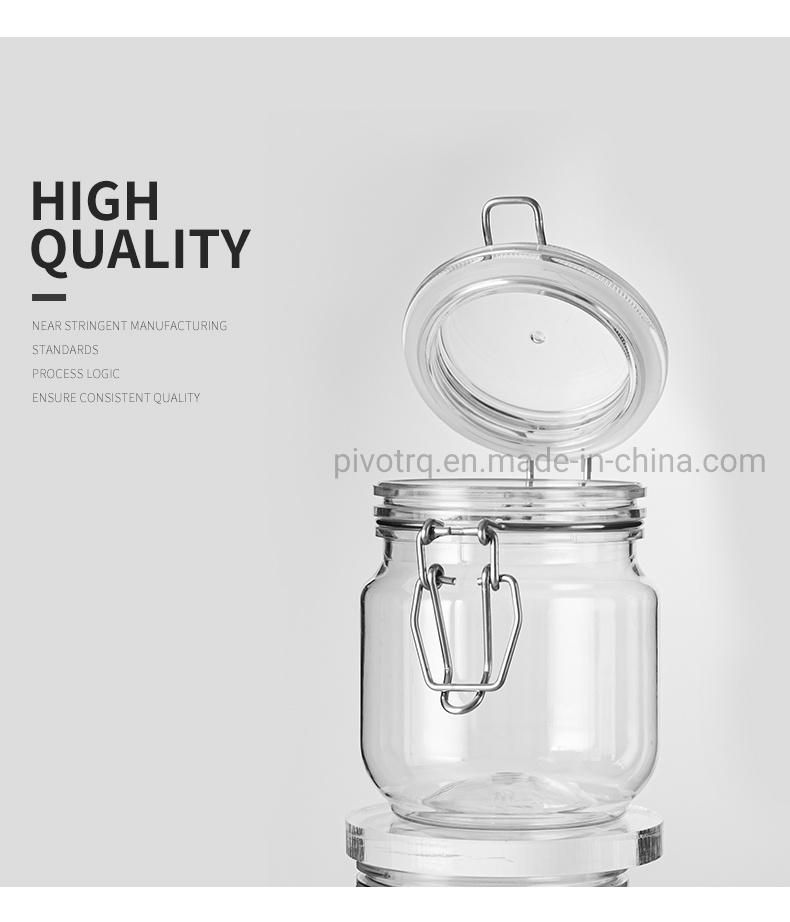 500g Pet Honey Bottle with Steel Wire Clasp Handle for Honey Packing