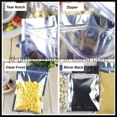 Wholesale Flat Pouches for Food Packaging-Clear/ Silver Support Customized Printing for Tea Feed Dog Snack