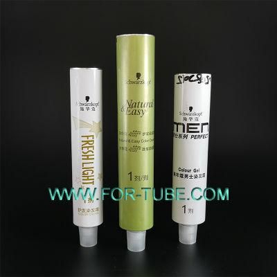 Empty Soft Metal High Pure Aluminum Coloring Cream Tube Cosmetic Packaging China Manufacturer