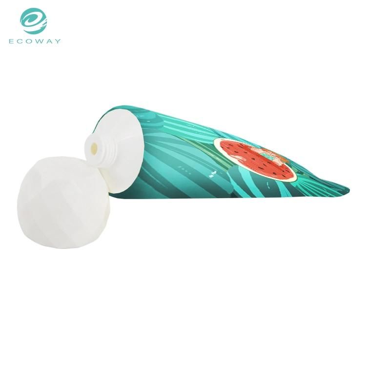 100ml Facial Cleanser Spherical Edge Screw Cap PE Face Wash Tube