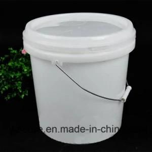 8L Round Plastic Bucket with Metal Handle