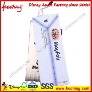 White Paper Garment Dress Clothes Swing Tag with Custom Printing