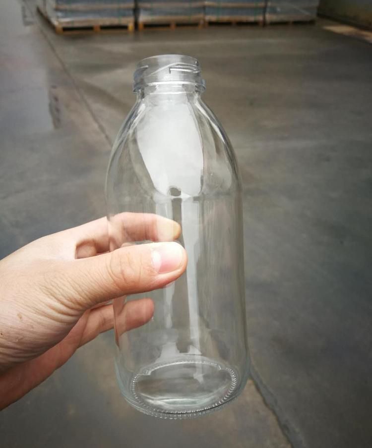 300ml Glass Milk Bottle with Twist Top Lid