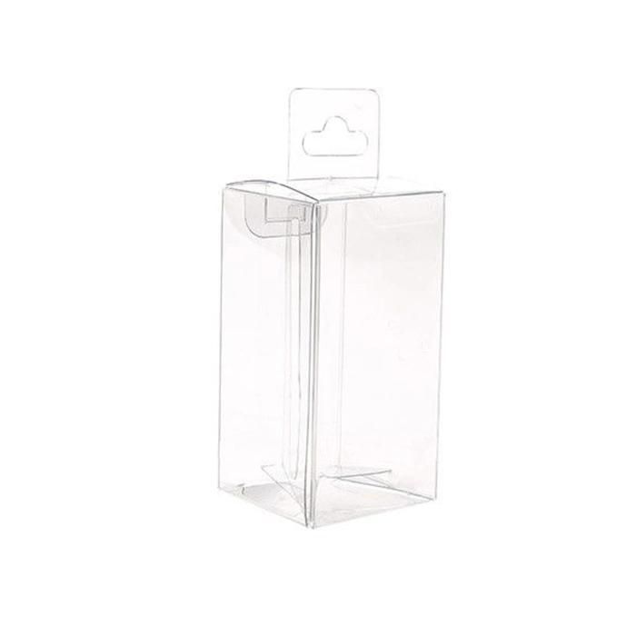 Toy Packaging Square Shape Die Cut Clear Vinyl Gift Box Custom Printed Pet Package Acetate Boxes