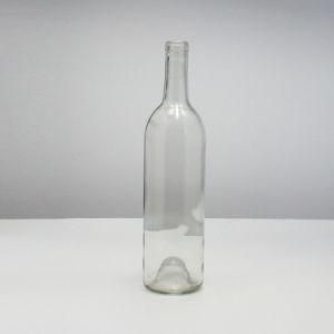 750ml Bordeaux Glass Bottles with Cork Top/Claret Wine Bottle