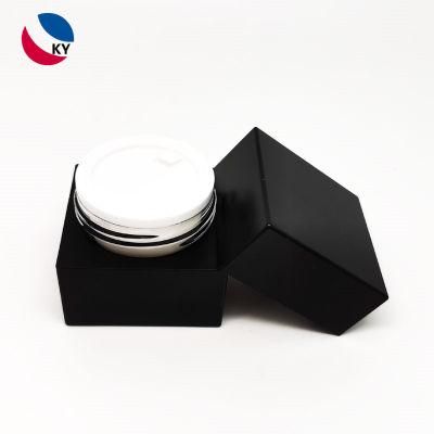 Square Empty Cosmetic Acrylic Cream Jar Packaging