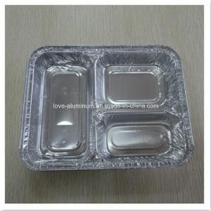 3-Compartment Aluminium Foil Food Container