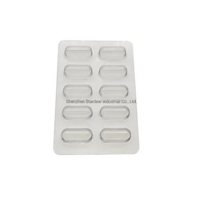 Wholesale Clear Plastic 10 Holes Szie 0 Capsule Blister Pack Tray