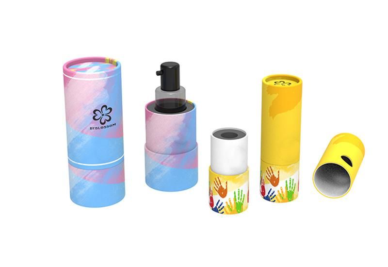 Biodegradable Essential Oil Bottles Packaging Child Proof Paper Tubes