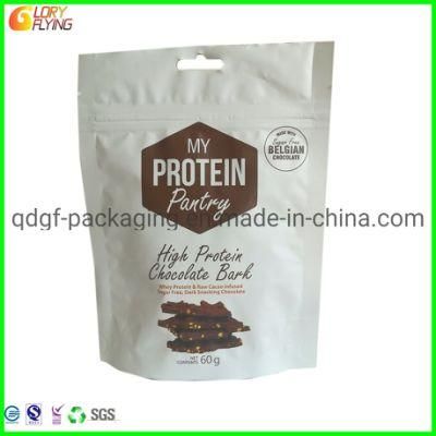 PP Woven Bag Plastic Zip Lock Bag for Packing Protein Powder