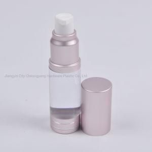 Precision Finished 15ml 30ml 50ml Silver Airless Pump Bottle Refill Lotion Cream Frosted Airless Bottle with Silver Spray Cap