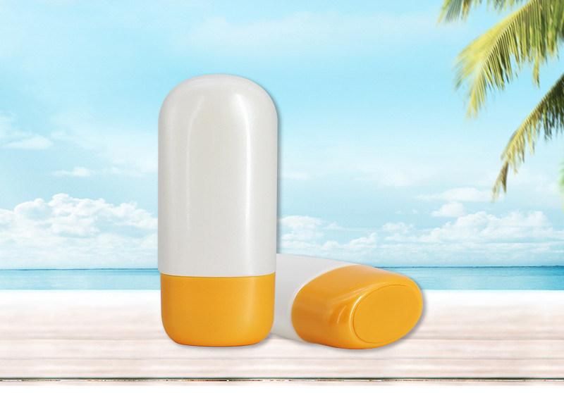 Unique Design Empty Cute 50ml White Plastic HDPE Sunscreen Bottle