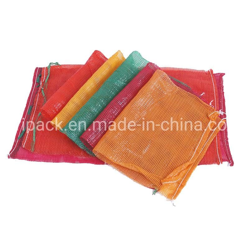 China Factory Wholesale Durable Onion Potato Tomato Vegetable Fruit Firewood Seafood Packaging Plastic Packing Drawstring PP Tubular Leno Net Mesh Bag