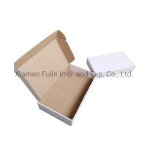 Custom Strong Folded Fancy Garments Dress White Corrugated Mail Box