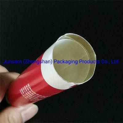 Aluminium Collapsible Soft Empty Tube Adhesive Bottom Latex with Plastic Screw Cap