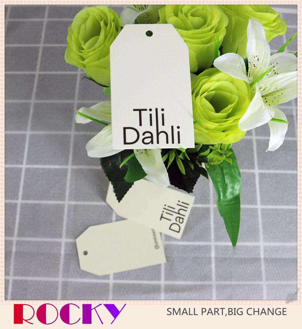 Paper Cardboard Hang Tags Labels OEM Design Custom Printed Logo Vintage Luxury Hangtags for Clothes