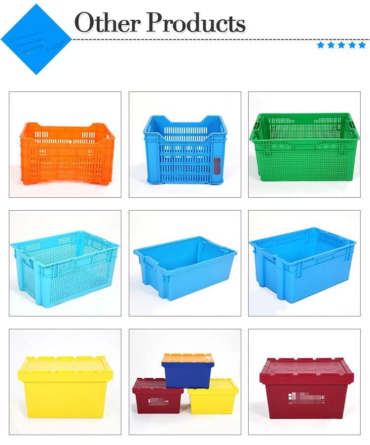 Heavy Duty Attached Lid Stackable and Neastable Plastic Tote Box Price