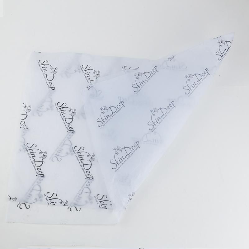 17GSM 20*30inches, White Black Logo Wrapping Tissue Paper
