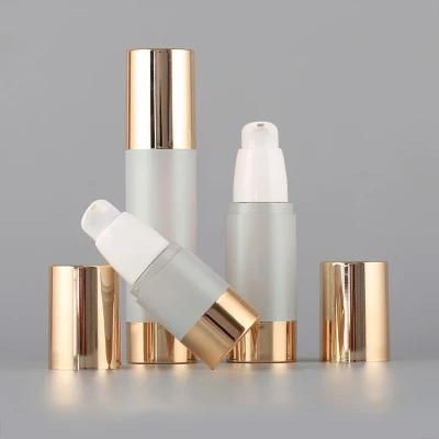 15ml 30ml 50ml Airless Bottle Airless Bottle Wholesale PP Plastic Airless Glass Perfume Bottle Airless Pump Bottle for Cream