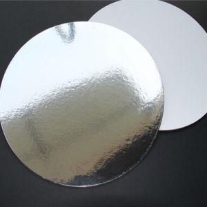 3mm Silver Round Laminated Paperboard Cake Base Board