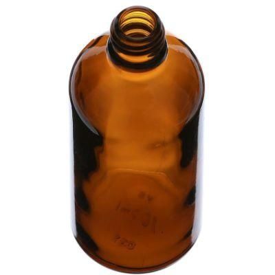 50ml Wholesale Personal Care Glass Transparent Dark Brown Boston Bottle