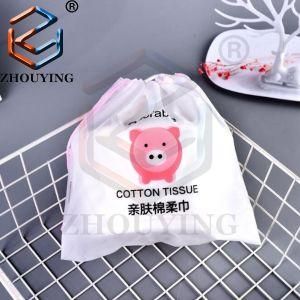 Promotion Cloth Packing Bag Small Gift Bag Clear EVA Plastic Drawstring Bag with Custom Logo