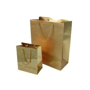 Wholesale Cmyk Printed Rope Handle Paper Packaging Bag