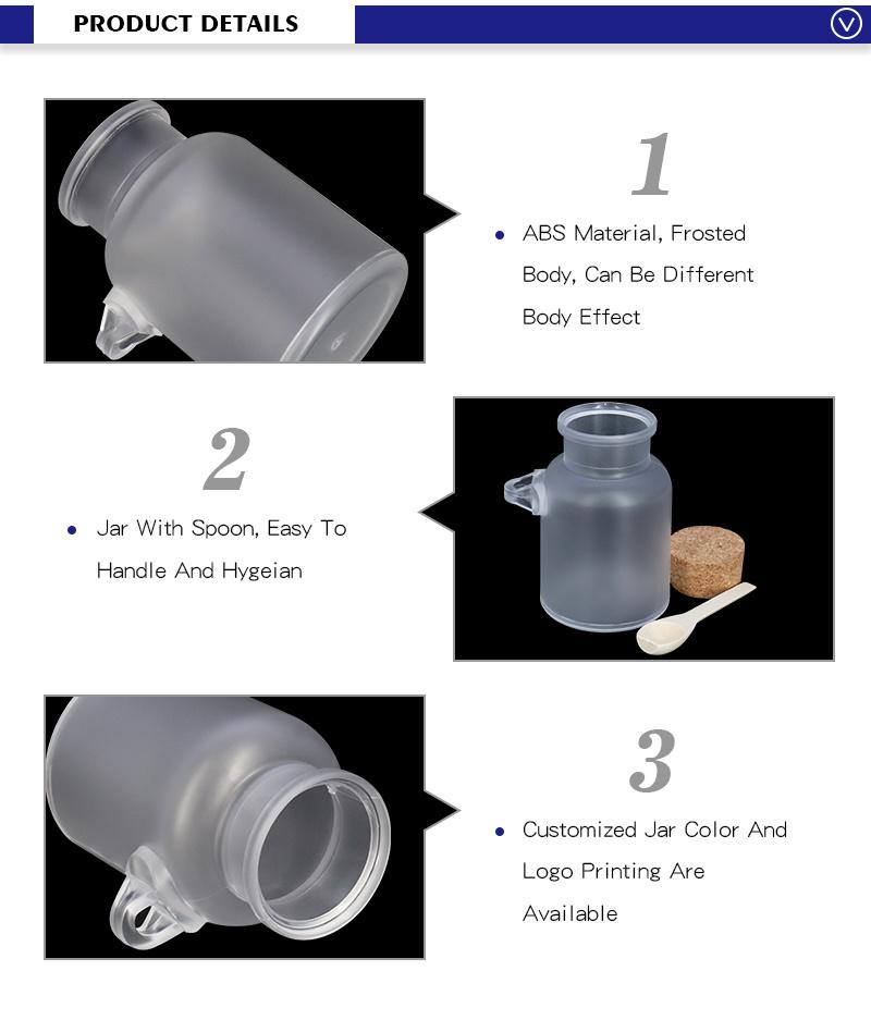 Plasitc Bath Salt Jar with Scoop Wholesale 3 Oz 6 Oz Empty Containers for Bath Salts
