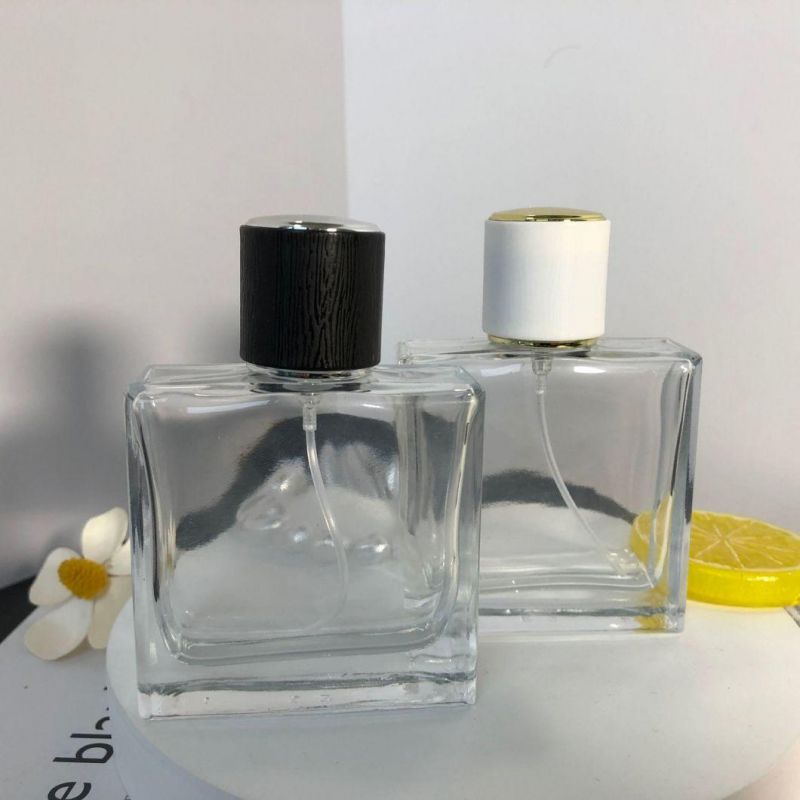 50ml Clear Glass Bottle Perfume Luxury Refillable Transparent Fragrance Spray Glass Perfume Bottle