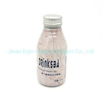 190ml 200ml 250ml 280ml 330ml Custom Printing Aluminum Bottle Empty Beverage Bottle with Screw Lid