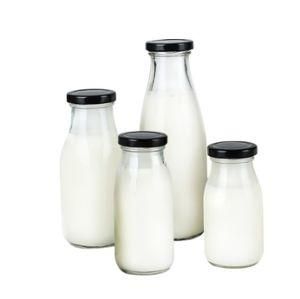 Different Sizes 500ml Factory Glass Drinking Milk Bottles Empty Flint Bottles 1000ml Wholesale