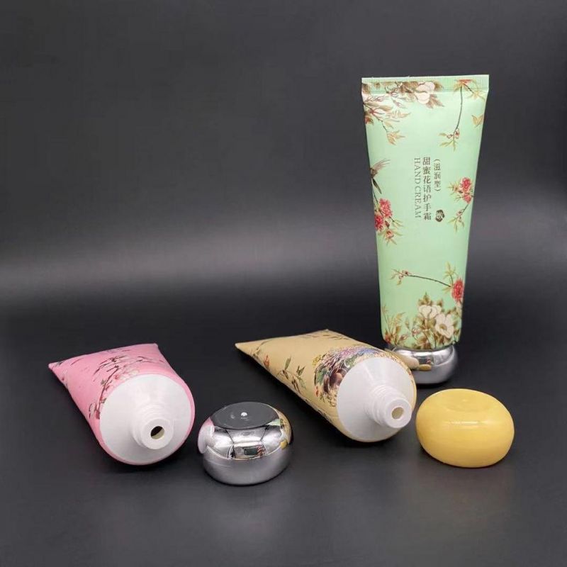 OEM Logo 110g Eco-Friendly PCR Material Beauty Face Wash Cream Tube Empty Plastic Tube with Screw Cap