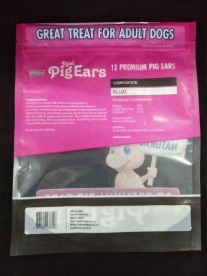 Stand up Pouches with Zipper with Clear Materials for Pets Food